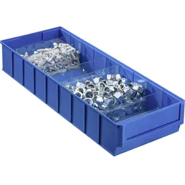 Allit 456570 Sichtlagerkasten (L x B x H) 500 x 185 x 81mm Blau 1St.