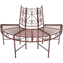 Garden Pleasure Baumbank-Hälfte Ø 122 cm rost