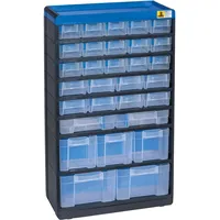 Allit 464650 Kleinteilmagazin VarioPlus Pro 53/60 (B x H x T) 300 x 525 x 135 mm Schwarz, Blau 1 St.