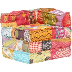 vidaXL Modularer Pouf Patchwork Stoff