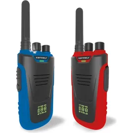 KIDYWOLF 418012 - Walkie-Talkies mit Taschenlampe blau/rot