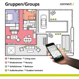 EGLO Turcona-Z 6 Leuchtmittel quadratisch weiß