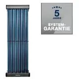 Buderus Logaplus Paket S100, 4x Vakuumkollektor SKR10 Aufdach-Montage, Hocheffizienzpumpe, W, Weiß 7739606394