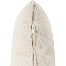 Beliani Schaukelsessel SKOVDE Stoff 66 x 82 x 79 cm Beige mit Kissen
