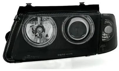 Kristall-Scheinwerfer Angel Eyes für VW PASSAT 3B/B5 (1997–2000) – schwarz