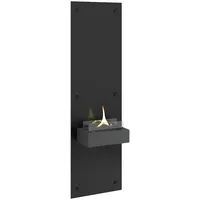 Tenderflame - Wiederaufladbarer Wandkamin hoch schwarz
