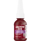 LOCTITE Schraubensicherung 222, Schraubenkleber für die Sicherung von Justierschrauben, niedrigfestes Schraubensicherungsmittel für kleine Metallgewinde, 1x10ml