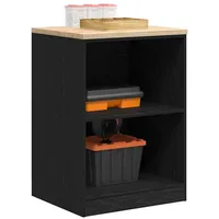 VidaXL Garagen-Aufbewahrungsschrank Schwarz Massivholz Kiefer Vidaxl 207719