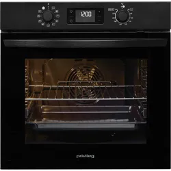 PRIVILEG Einbaubackofen "PBA285PU1K", Energieeffizienz: A++, schwarz, B:56cm H:60cm T:55,5cm, Backöfen, Hydrolyse & Pyrolyse - zwei Reinigungsfunktionen für jeden Bedarf, Einbaubackofen