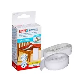 Tesa Klettband ON & OFF® UNIVERSAL weiß, 1 Rolle