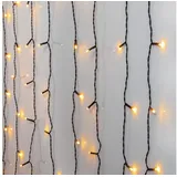 Star Trading Lichtervorhang LED 1,3x2 m Schwarz Warmweiß