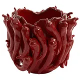 Light & Living Keramikvase Pepper rot – 25,5x24,5x20,5 cm,