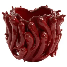 Light & Living Keramikvase Pepper rot – 25,5x24,5x20,5 cm,