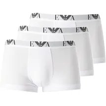 Emporio Armani Herren Shorts Vorteilspack - Trunks, Pants, Unterwäsche, Stretch Cotton weiß L
