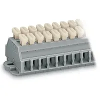 WAGO 261-422/341-000 Klemmenleiste 6mm Zugfeder Belegung: L Grau 100St.