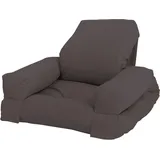 Karup Sessel Mini Hippo Baumwolle/Polyester 60 x 135 x 0 cm Grau mit Kissen
