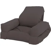 Karup Sessel Mini Hippo Baumwolle/Polyester 60 x 135 x 0 cm Grau mit Kissen