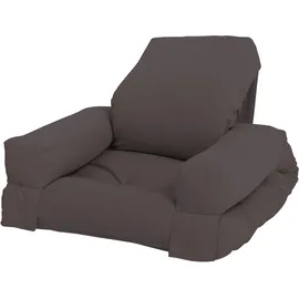 Karup Sessel Mini Hippo Baumwolle/Polyester 60 x 135 x 0 cm Grau mit Kissen