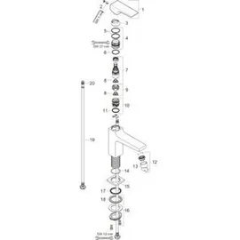 Hansgrohe Metropol 100 Einhandmischer DN 15 chrom 32503000