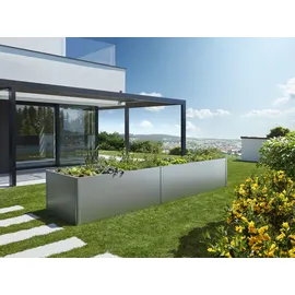 Biohort HochBeet 401 x 102 x 77 cm Quarzgrau-Metallic