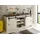 furn.design Küchenunterschrank Stove 201 x 93 x 64 cm Weiß