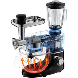 Iso Trade Ruhhy Küchenmaschine 6,2 l Schwarz