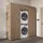 roomartstore.de Duo-I Hochschrank 187 cm Weiß Holz, Spanplatte