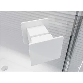 Glaszentrum Hagen Ares U-Duschkabine mit Drehtür rechts 75 x 195 cm ESG Glas weiß