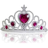 Katara Prinzessin-Kostüm Kinder Diadem Kopfschmuck Karneval Kostümzubehör, Kleid rosa|silberfarben