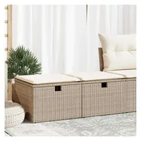 vidaXL Garten-Lounge-Set 2-tlg. beige