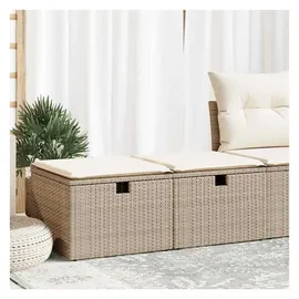 vidaXL Garten-Lounge-Set 2-tlg. beige