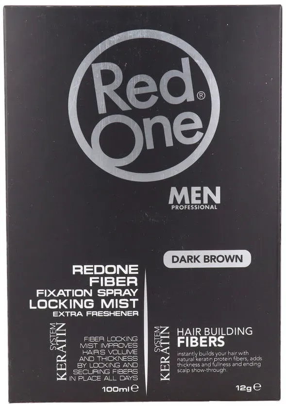 Texturisierung fürs Haar Red One Hair Fiber Topic Set Brown 100 ml