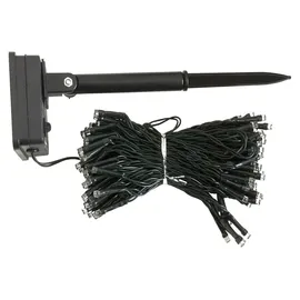 Mojawo Lichterkette Kunststoff 150er Solar warmweiß inkl. Dämmerungssensor grün