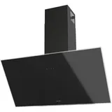 Oranier Kopffrei-Wandhaube 90 cm LEA90S1 - schwarze Umluft Dunstabzugshaube weiße LED Anzeige - Kopffreihaube mit 3 Leistungsstufen - Touch-Control