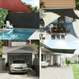vidaXL Sonnensegel 160 g/m2 Anthrazit 5x8 m HDPE