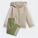 Adidas Baby Jogginganzug Essentials Full-Zip Hooded Jogginganzug IZ4992 80 - Wonder Beige/White