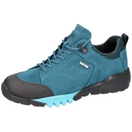 WALDLÄUFER H-Amiata Trekkingschuh, Freizeitschuh, Halbschuh, Schnürschuh mit TEX-Membran, H-Weite blau 38 EU (5 UK)