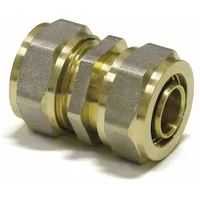 Pipetec Schraub-Kupplung 20x2 - 20x2, SFK2020, DVGW, Schraubfitting, Kupplung