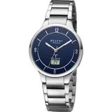 REGENT Herren Funkuhr Analog-Digital Metall 39 mm URFR290