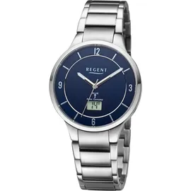 REGENT Herren Funkuhr Analog-Digital Metall 39 mm URFR290