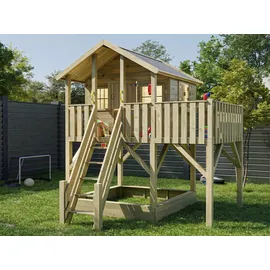 Prestige Garden Spielhaus Big House XL 288,5 x 292,7 x 322,7 cm Braun/Grün