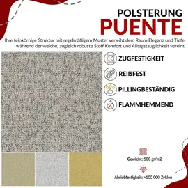 MKS Meble Boxspringbett WOOD CLASSIC KING, Doppelbett mit zwei Multipocket-Matratze und Toppper, hohe Kopfteil, Stauraum - 180 x 200 cm - H3 - Hellgrau