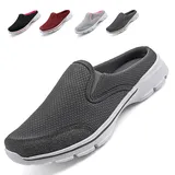 Acfoda Leichte Atmungsaktive Sabots Pantoletten Herren Slip On Hausschuhe Sommer Pantoffeln Outdoor Sports Freizeit Walking Schuhe Low Top mit Antirutsch Foam Sohle Grau 48 - 48 EU