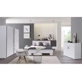 Schlafzimmer-Set como. Bett 160X200 cm mit Lattenrost + Nachttische.