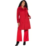 Ulla Popken Wintermantel dunkelrot L-XL