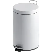 V-Part Tritt-Mülleimer 12 Liter - Weiß - Weiß