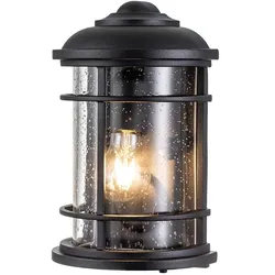 Lighthouse Outdoor Wandleuchte schwarz strukturiert Feiss FE-LIGHTHOUSE-7-BLK