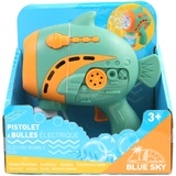 BLUE SKY - Seifenblasenpistole - 042775 - Grün - Schall- und Leuchtend - Kunststoff - 20 cm x 17 cm - Spielzeug für Kinder - Outdoor-Spiel - Sommerspiel - ab 3 Jahren