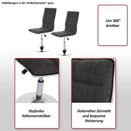 MCW Esszimmerstuhl MCW-C41-2-h Stoff creme-grau 2er Set