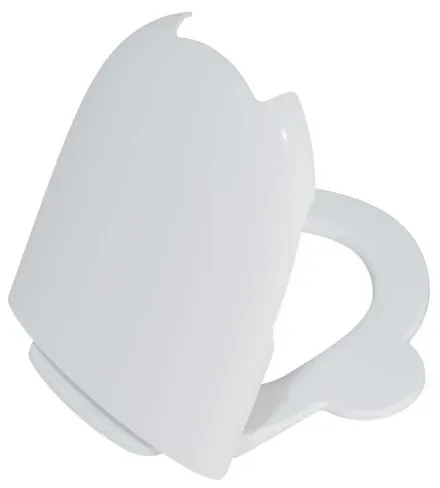 VitrA Sento Kids WC-Sitz 133-003-009 mit seitlichen Haltegriffen, Scharniere, Deckel und Sitzring weiß hochglanz